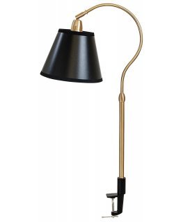 House of Troy AR404-WB-BLK Aria Hook Clamp-on Desk Lamp